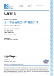 ISO9001：2015质量治理体系ANAB认证